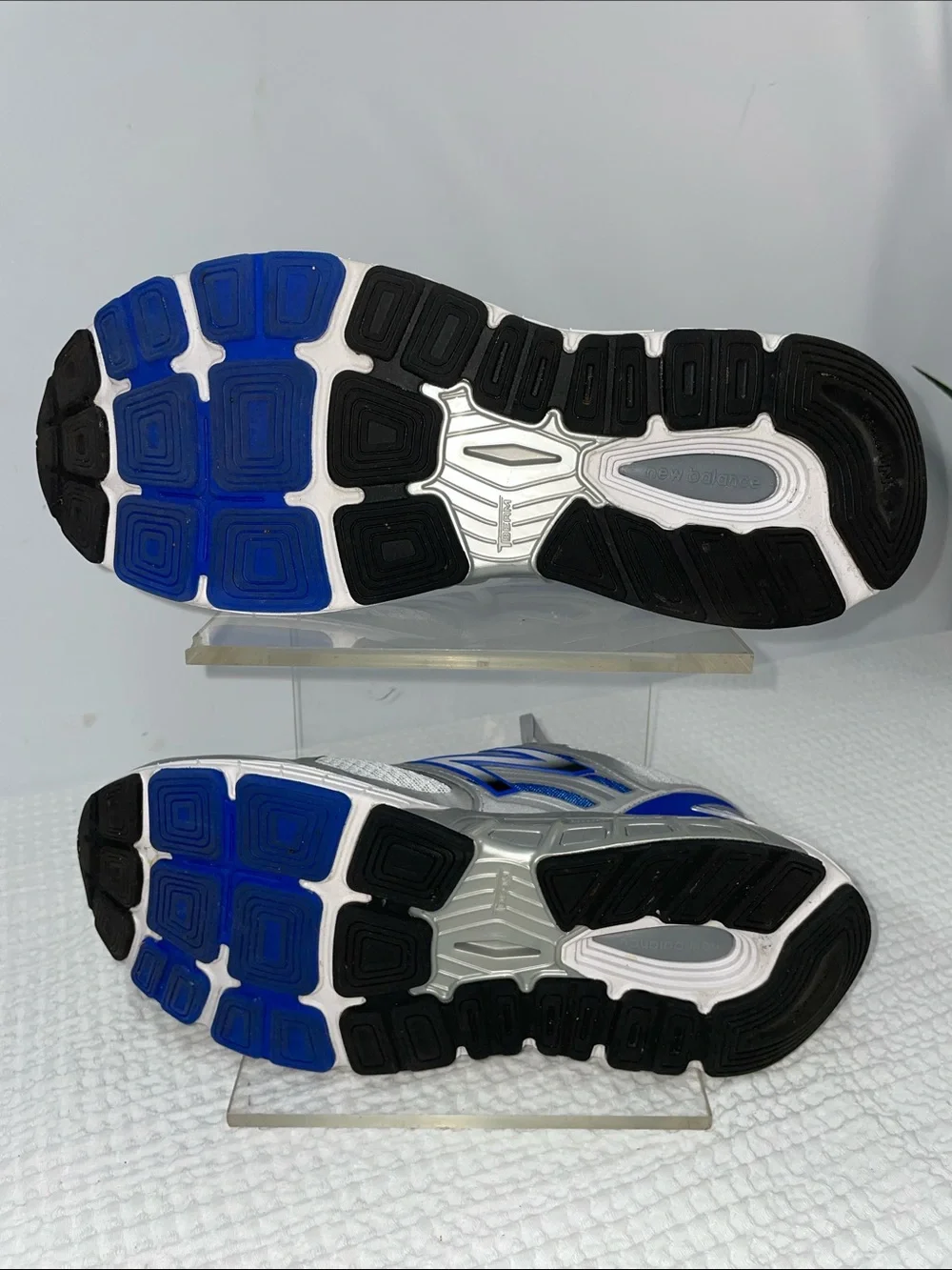 New Balance Men's Gray and Blue Athletic Running Shoes